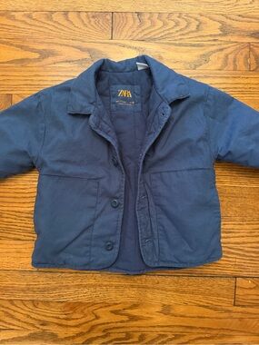 Zara Navy Kids' Chore Jacket
